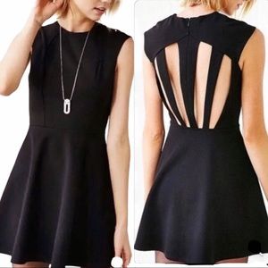 Anthropologie Silence+Noise Open Back Dress Black Size Small